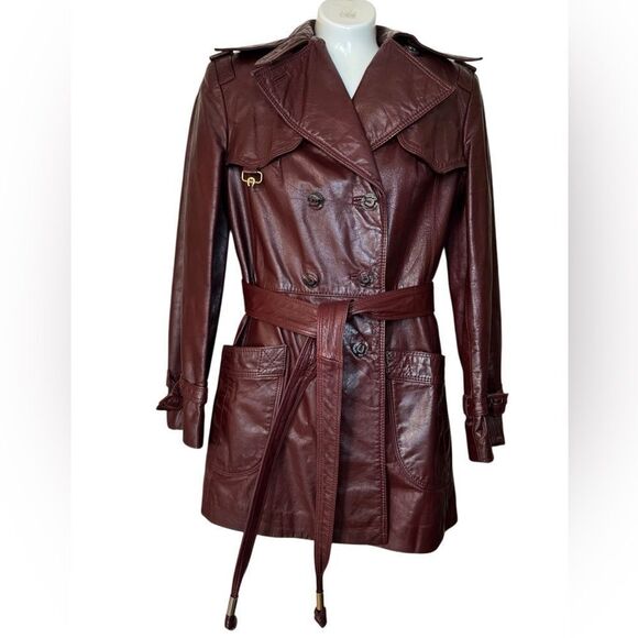 Etienne Aigner Jackets & Blazers - Vintage Etienne Aigner Oxblood Leather Jacket